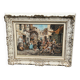 M. Elitzo "Scène de marché" Huile sur toile