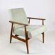 Fauteuil 'Lis', années 1970, vert clair, design Henryk Lis - bois naturel