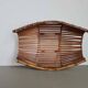 Vintage French bamboo boat basket | Rustic decor