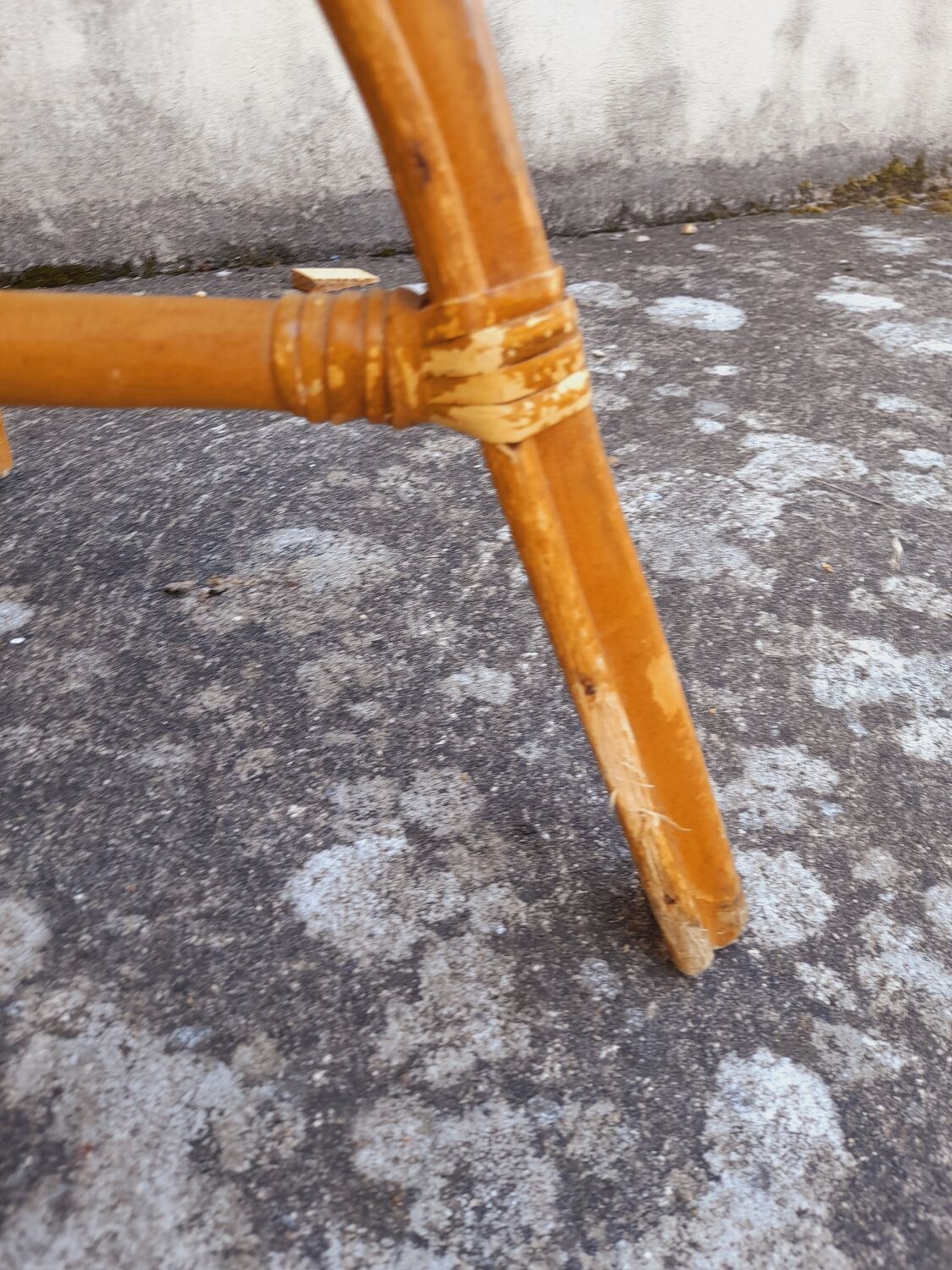 2 vintage cane rattan armchairs