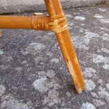 2 vintage cane rattan armchairs