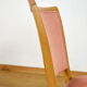 4 chaises hêtre & velours vintage 1950