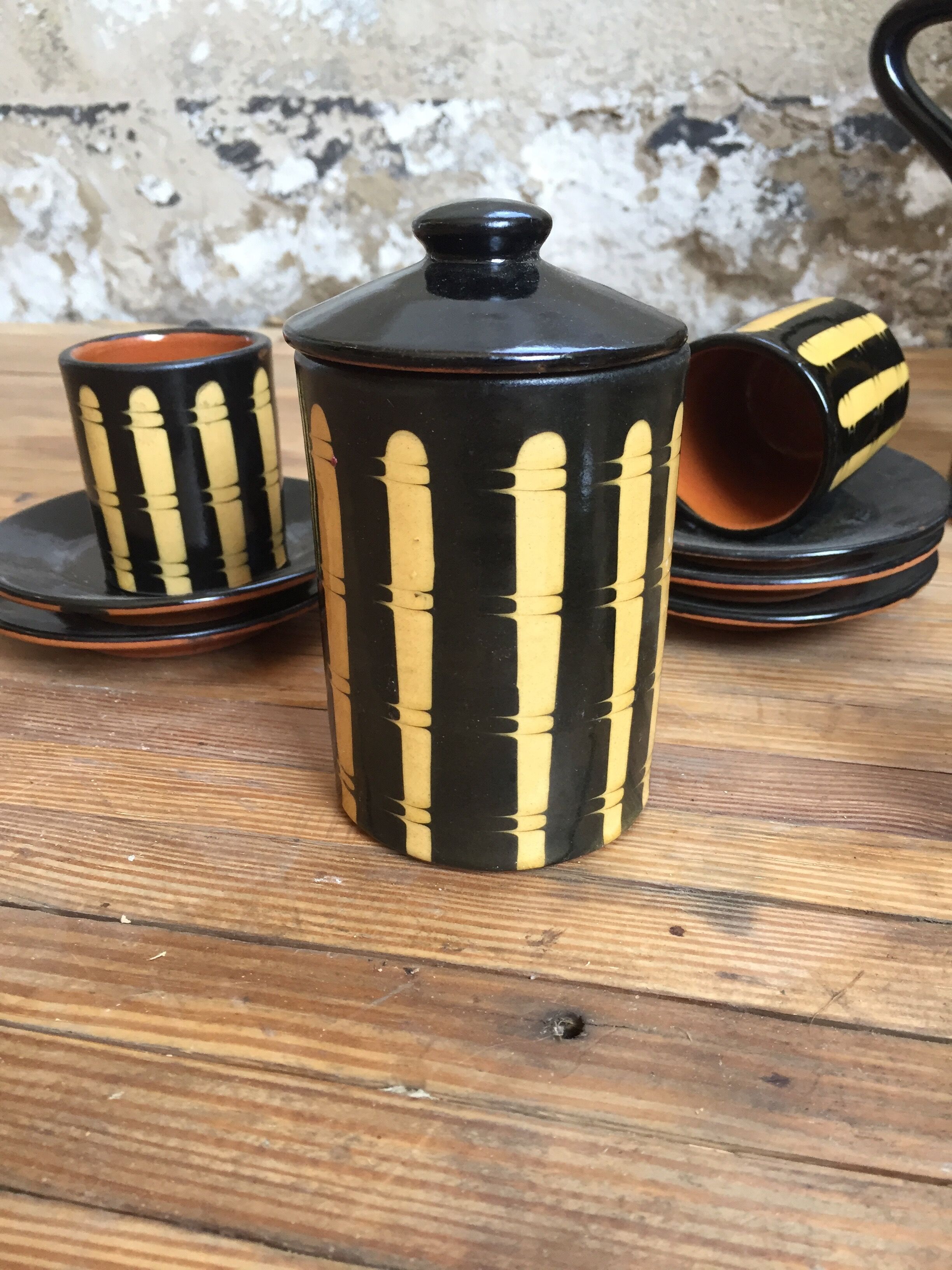 Coffee service in ceramic Bulgaria 70s