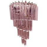 Applique murale en verre triedro murano rose triedro murale
