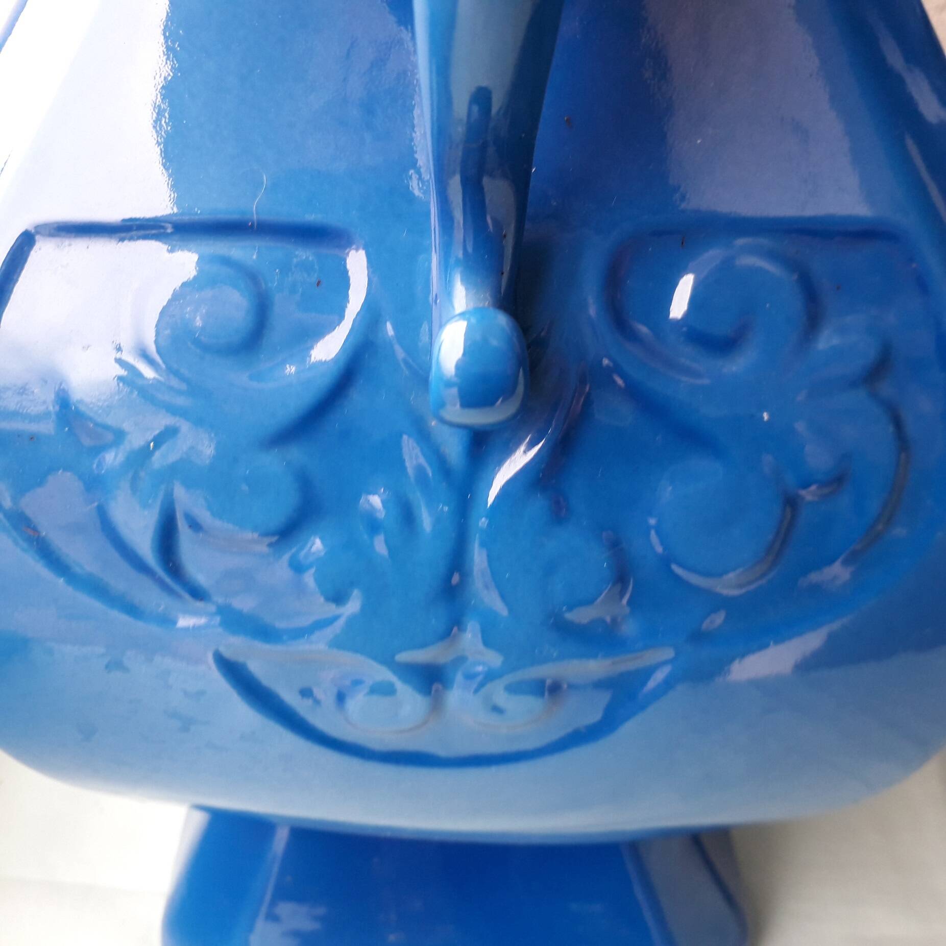 Paire de pieds de lampes en céramique