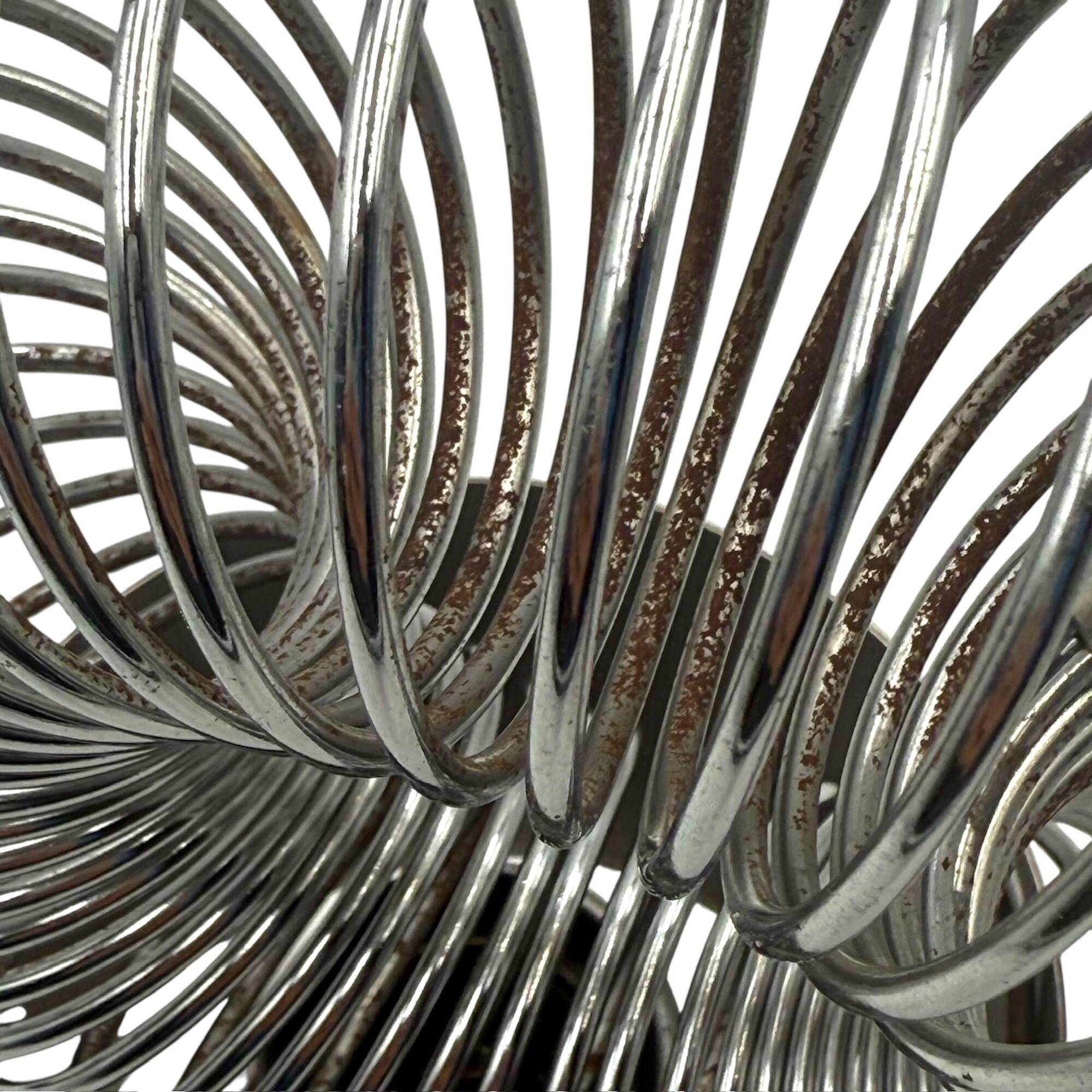 Applique spirale chromée Philippe Rogier pour Oxar France années 70