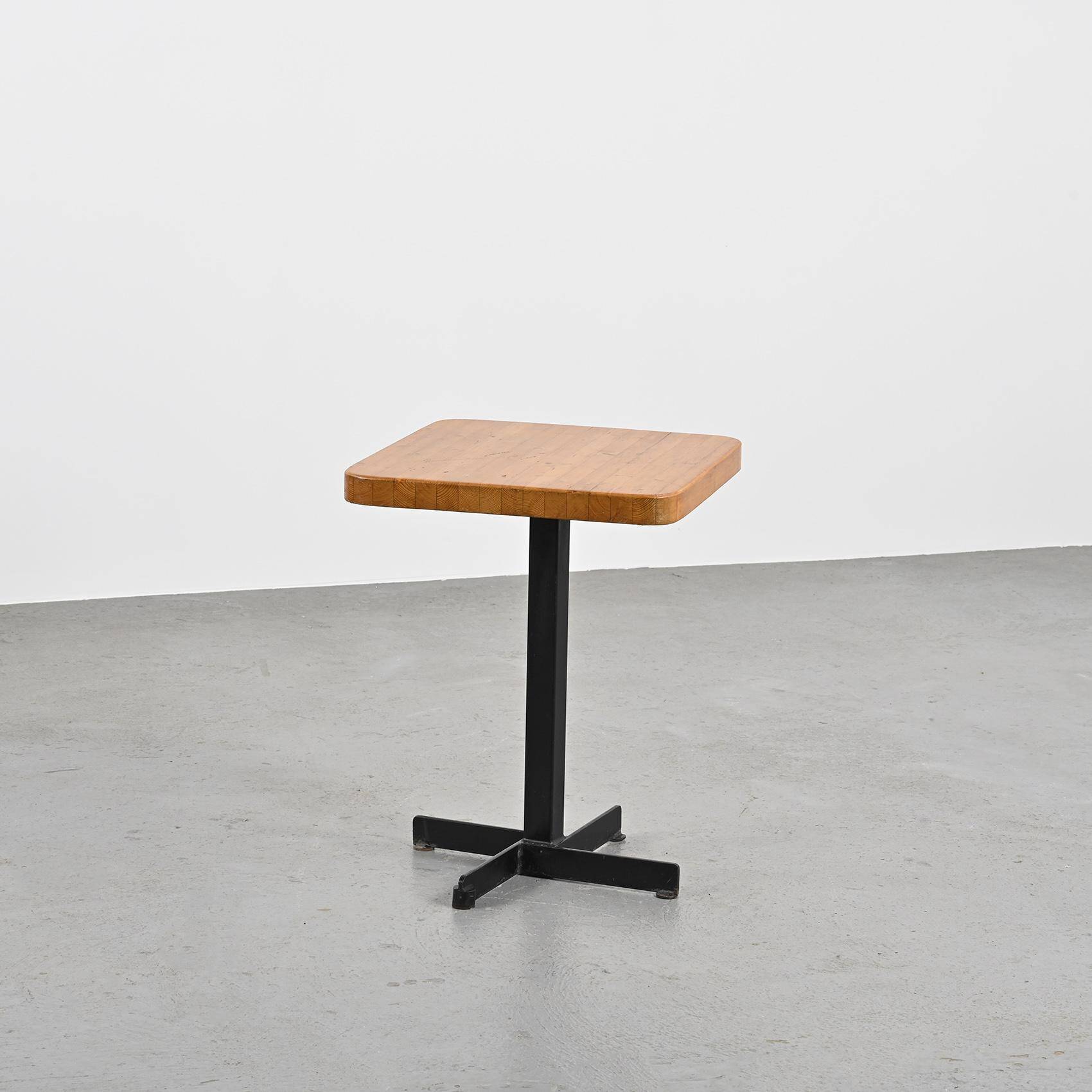 Square table by Charlotte Perriand, Les Arcs circa 1973