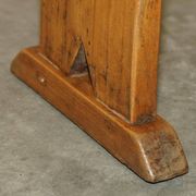 Paire de bancs victorienne en chêne