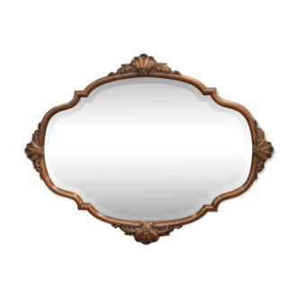 Louis XV walnut style mirror