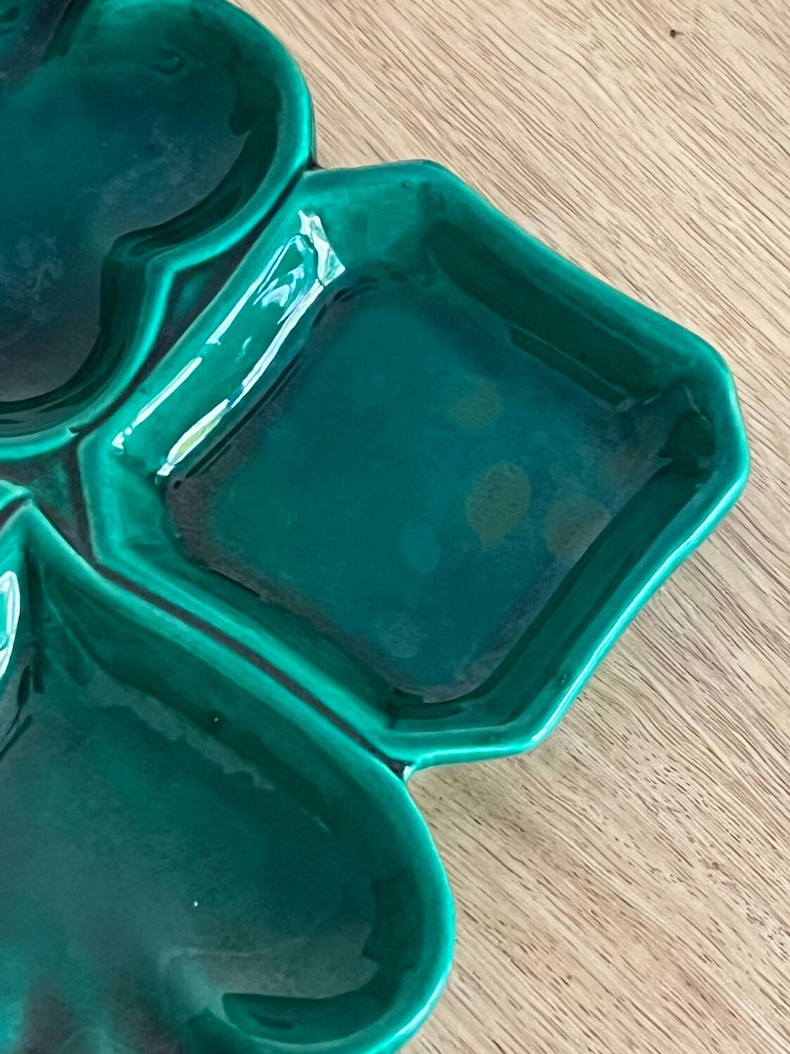 Plat à apéritif vintage en céramique