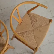 Pair of CH24 Wishbone chairs by Hans J. Wegner, Denmark, 1970s