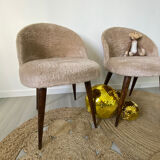 Vintage moumoute chairs