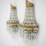 Ensemble de deux appliques Art Nouveau, 1920, restaurées