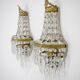 Ensemble de deux appliques Art Nouveau, 1920, restaurées