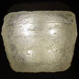 Vintage Brutalist Glass Ceiling Light