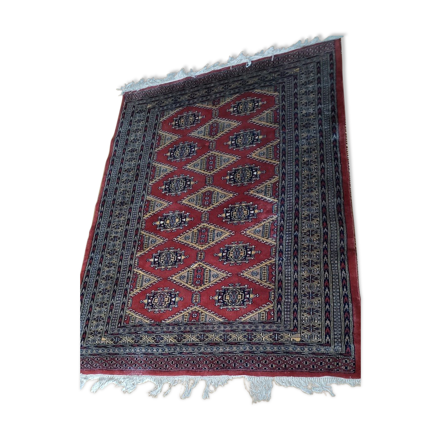 Hand-knotted wool carpet