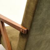 Mid Century Easy Chair Model B - 310 Var in Forest Green Velvet