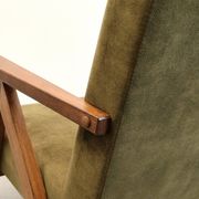 Mid Century Easy Chair Model B - 310 Var in Forest Green Velvet