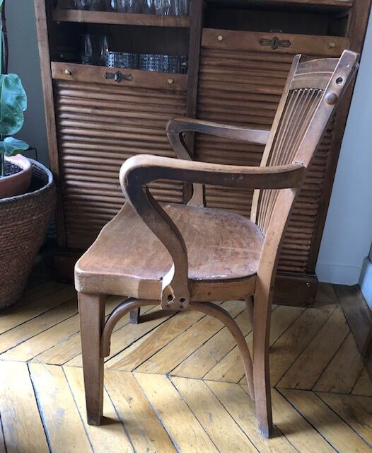 Vintage 1950s wooden chair