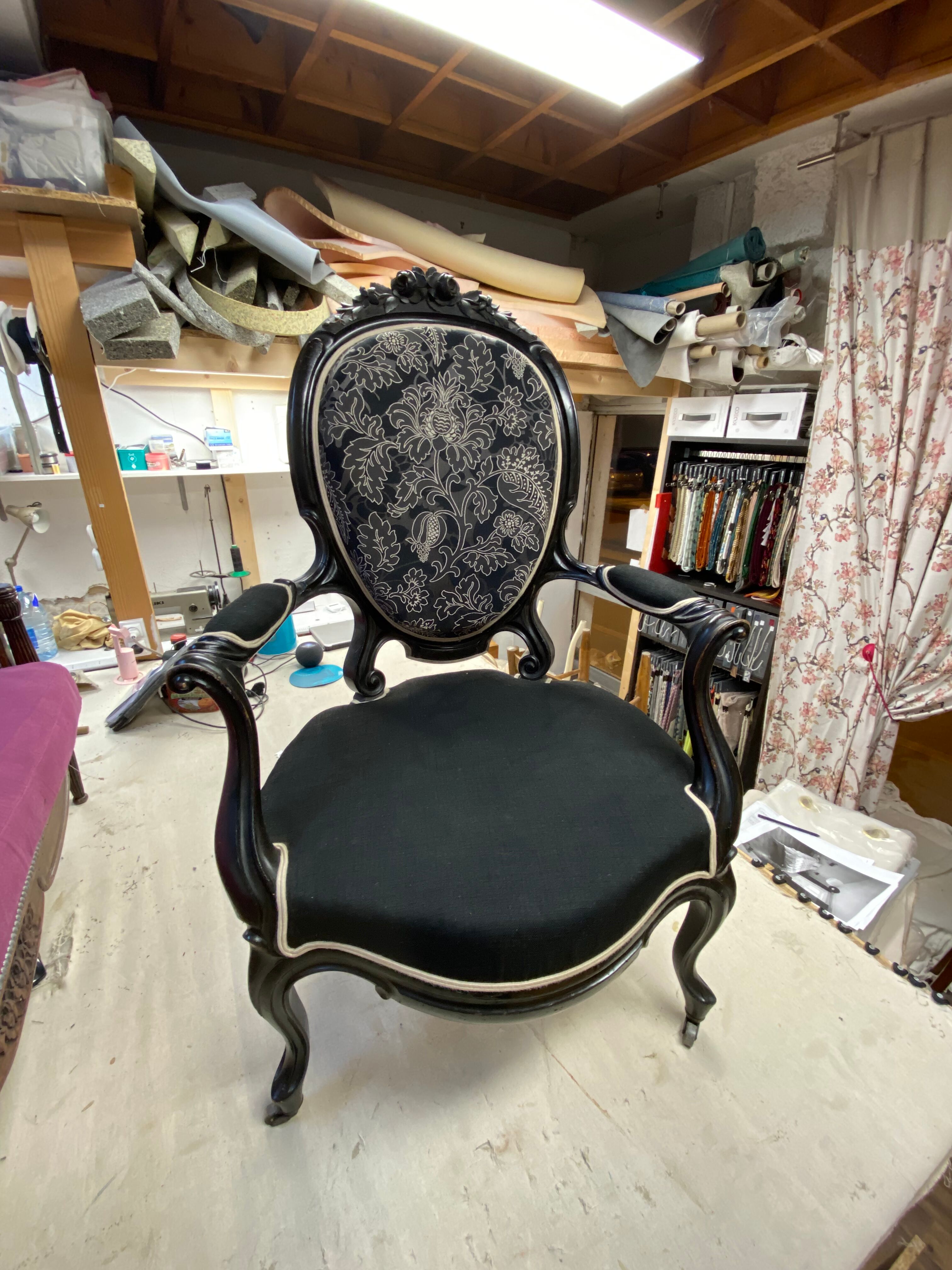 Baroque Napoleon III armchair