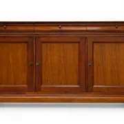 French buffet sideboard in solid fruitwood in Louis-Philippe style.