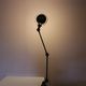 1950s Table clamp lamp in black metal, recent edition model SI332/ Jieldé,