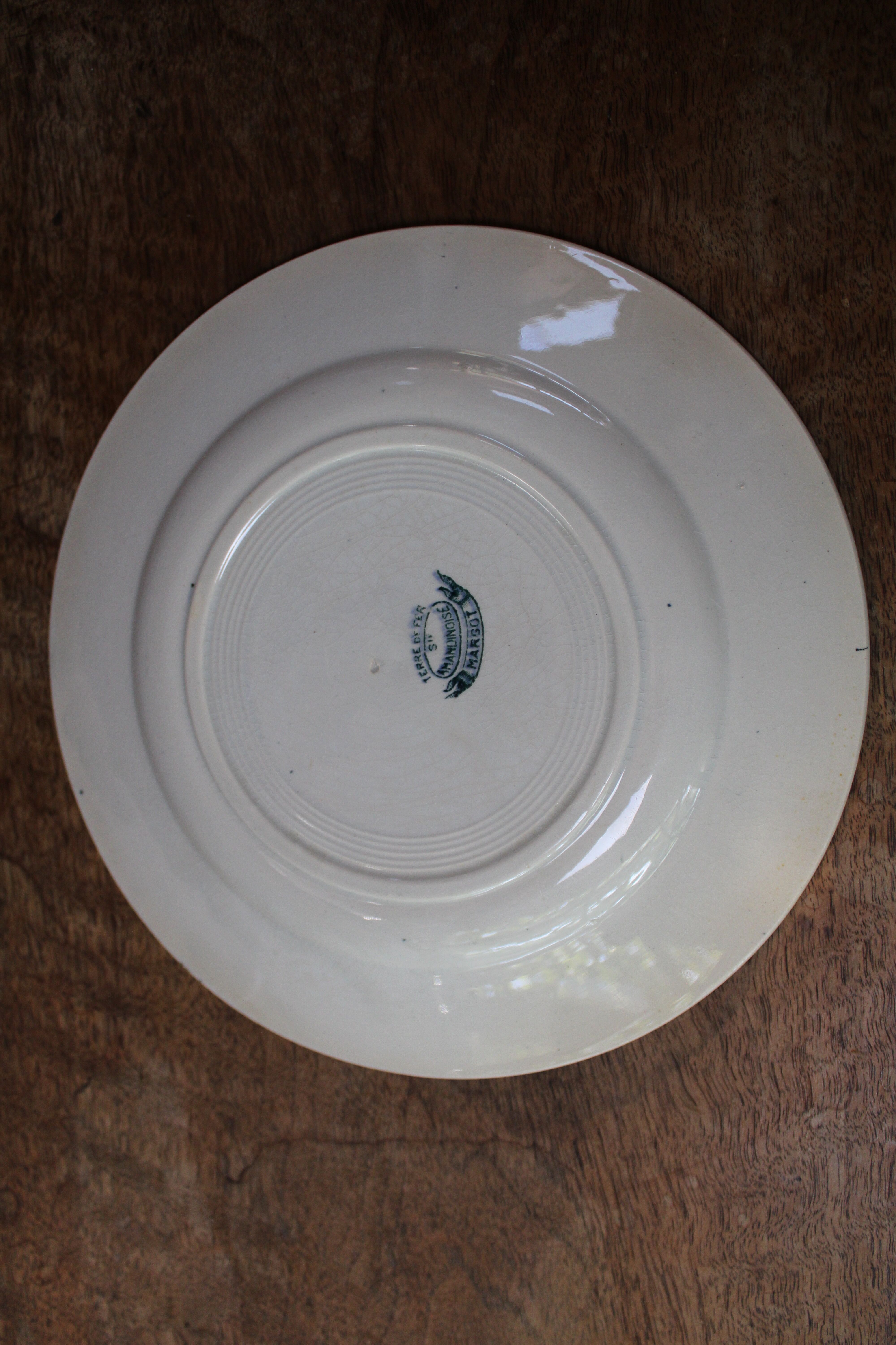 Set of 7 flat plates Sté Amandinoise St Amand, model Margot