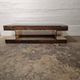Rectangular smoked acrylic coffee table 1970s | Mid-century modern design furniture