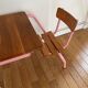 Wooden school desk