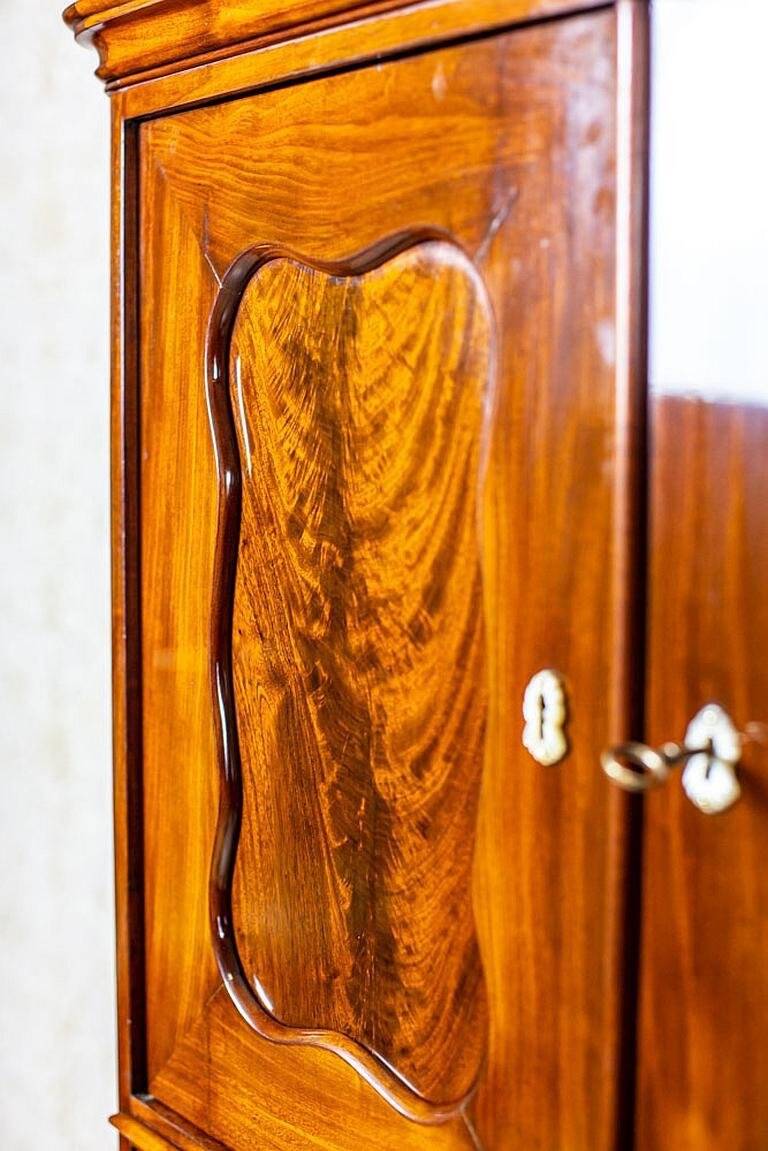 Antique Danish Walnut Cabinet, 1890s