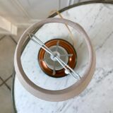 Lampe à poser en cuivre et verre art déco années 30