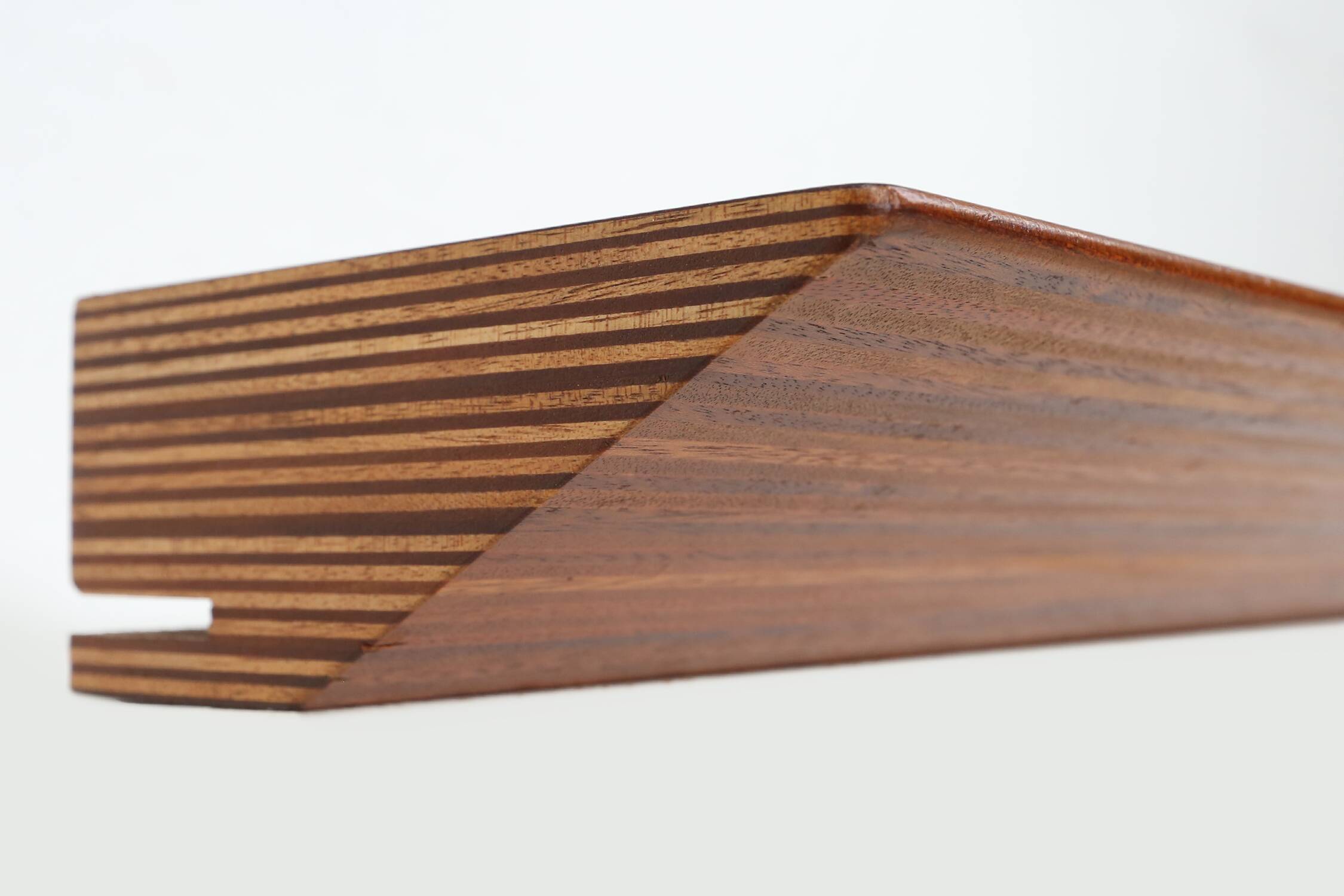 Mid-century teak mirror with shelve by De Coene, Belgium ca. 1960