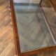 Wood and glass coffee table