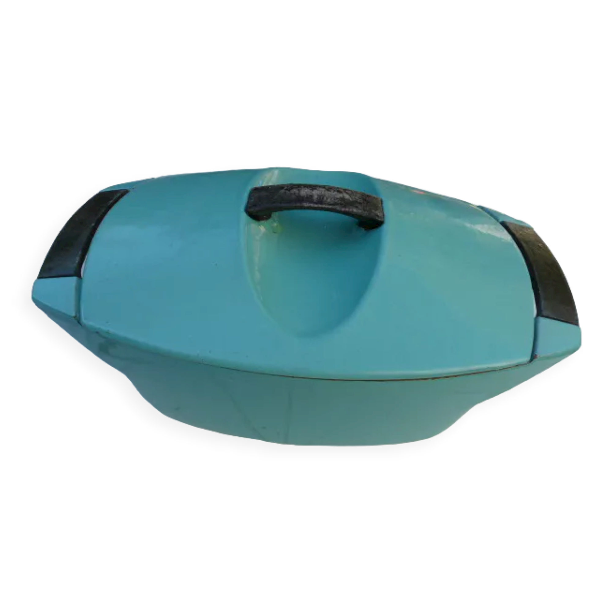Green Cocotte Le Creuset by Raymond Loewy 60s