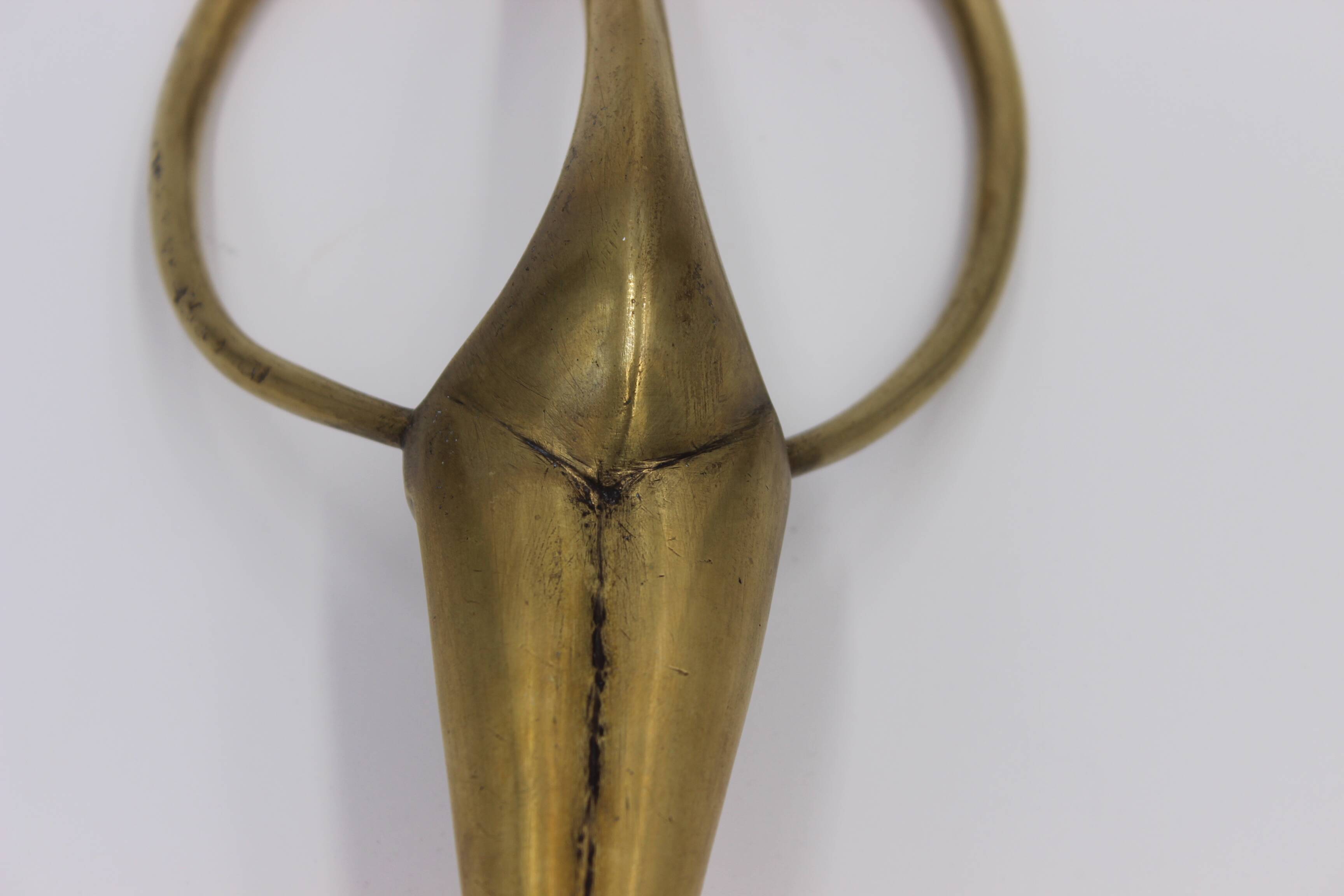 bronze sculpture brutalist modernist modern art mid century old