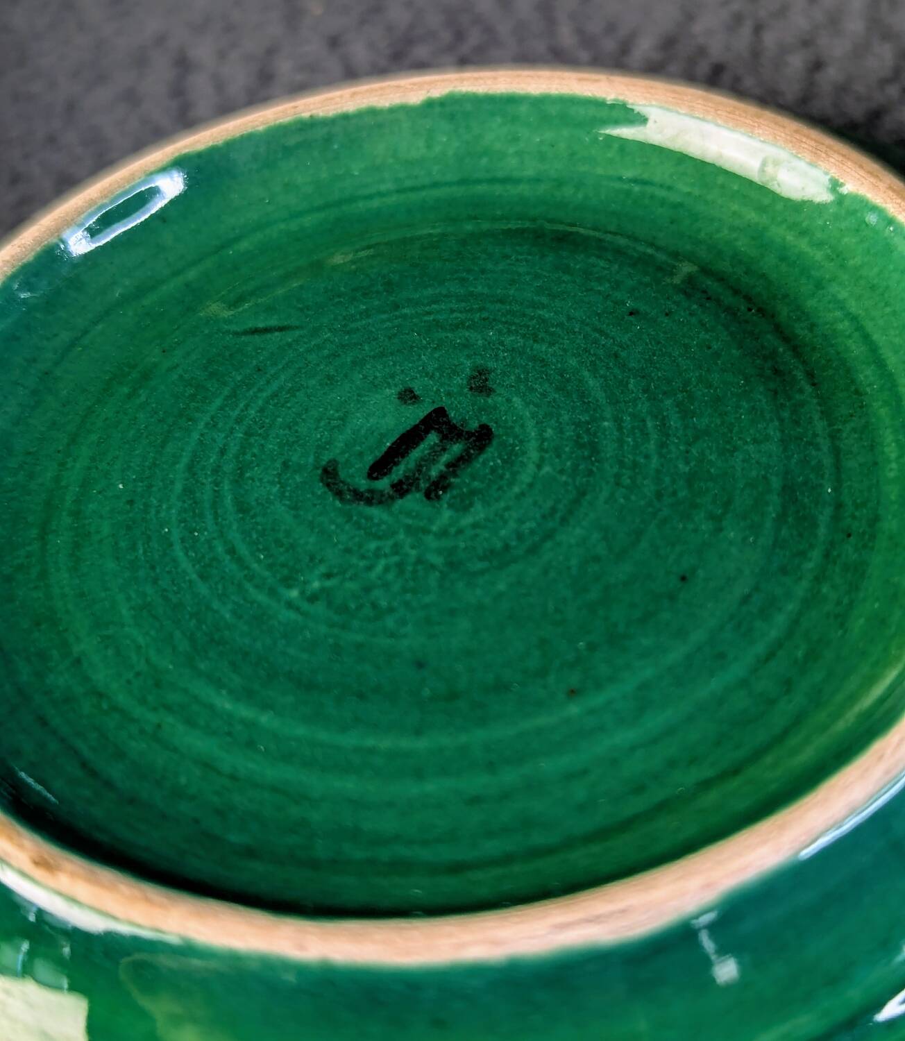 Vintage coffee service 8 pieces Grès de Puisaye circa 1950