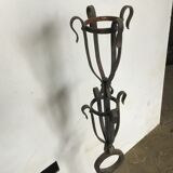Portes torchères en fer forgé