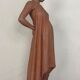 Vintage Terracotta Pregnant Woman Sculpture – Mid-Century Style Maternity Art Figurine