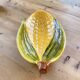 Large ceramic “corn” dish