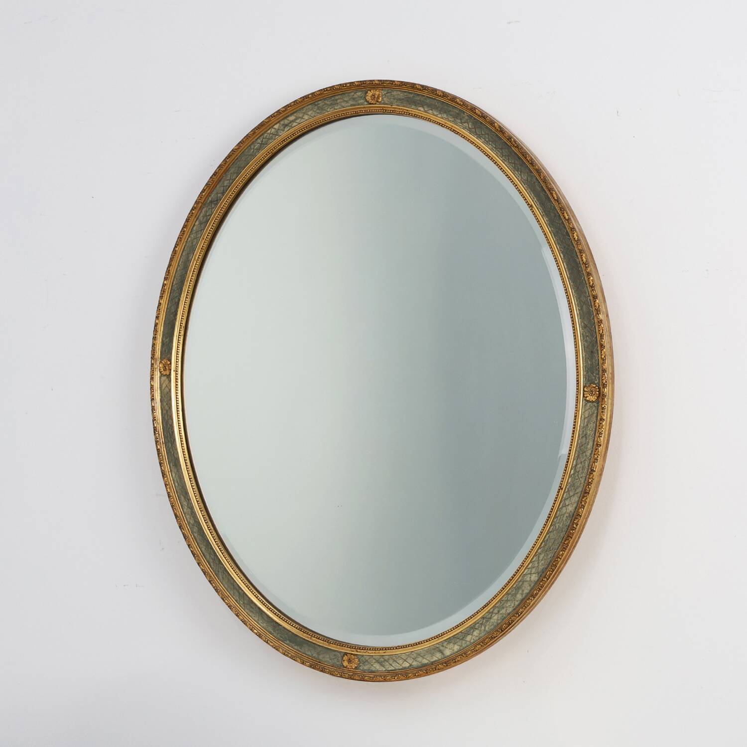 Oval Giltwood Mirror by Pieterman, The Netherlands 1960s