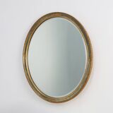 Oval Giltwood Mirror by Pieterman, The Netherlands 1960s