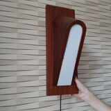 Paire de lampes scandinave bois et plexiglas