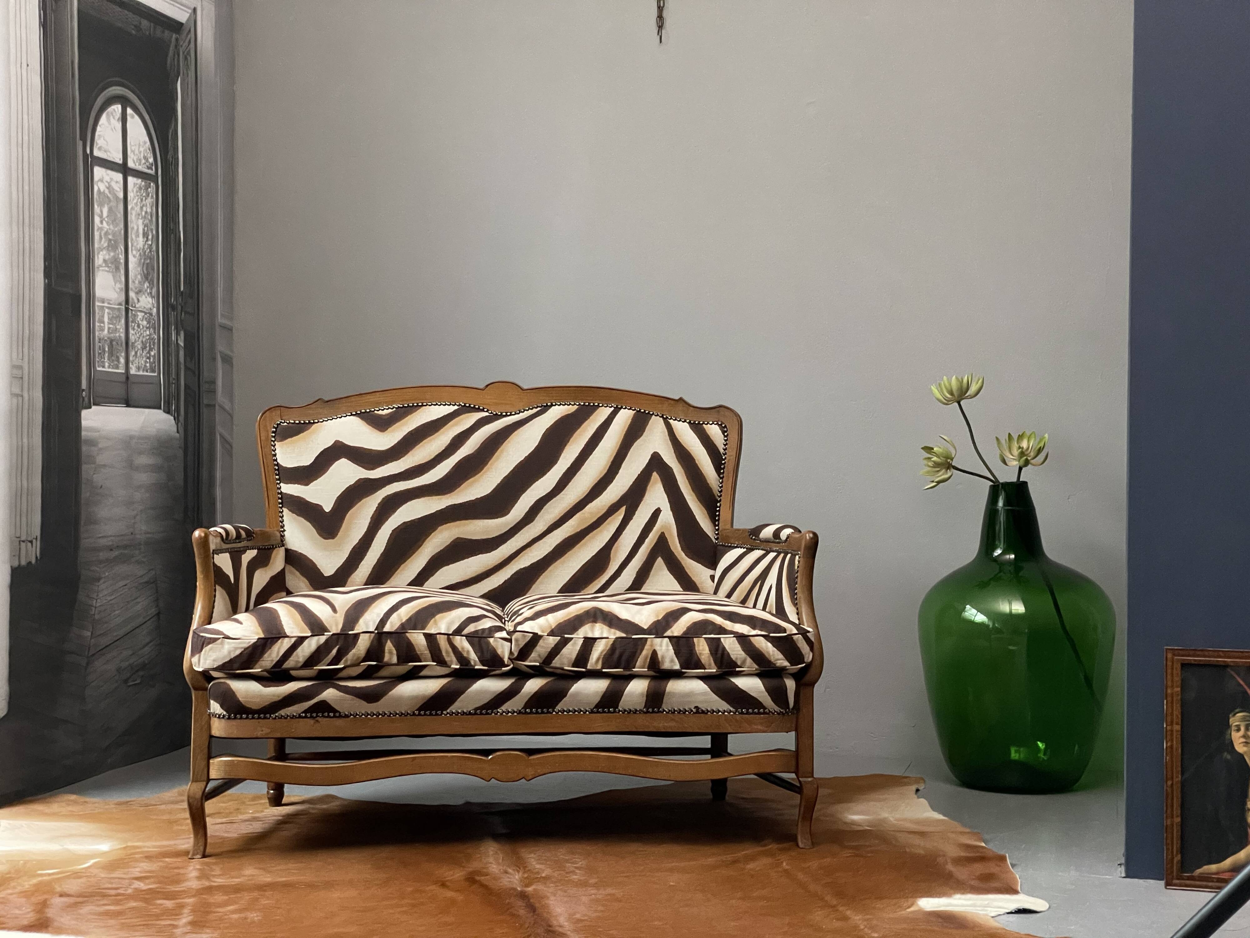 Canapé 2 places avec imprimé zèbre Ralph Lauren