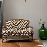 Loveseat with Ralph Lauren Zebra Print