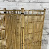 Paravent vintage en bambou