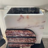 Pair of Art Deco marble bookends
