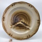 6 asparagus/artichokes plates in stoneware "Longchamp"
