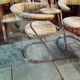 6 fauteuils en chrome