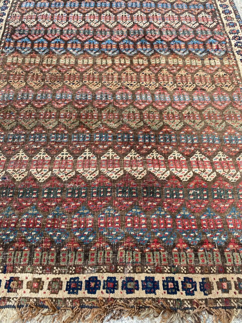 Bijar ancient Persian carpet 94x130 cm