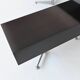 Bureau d'angle exécutif Abbondinterni en acajou et verre, Italie, 1970